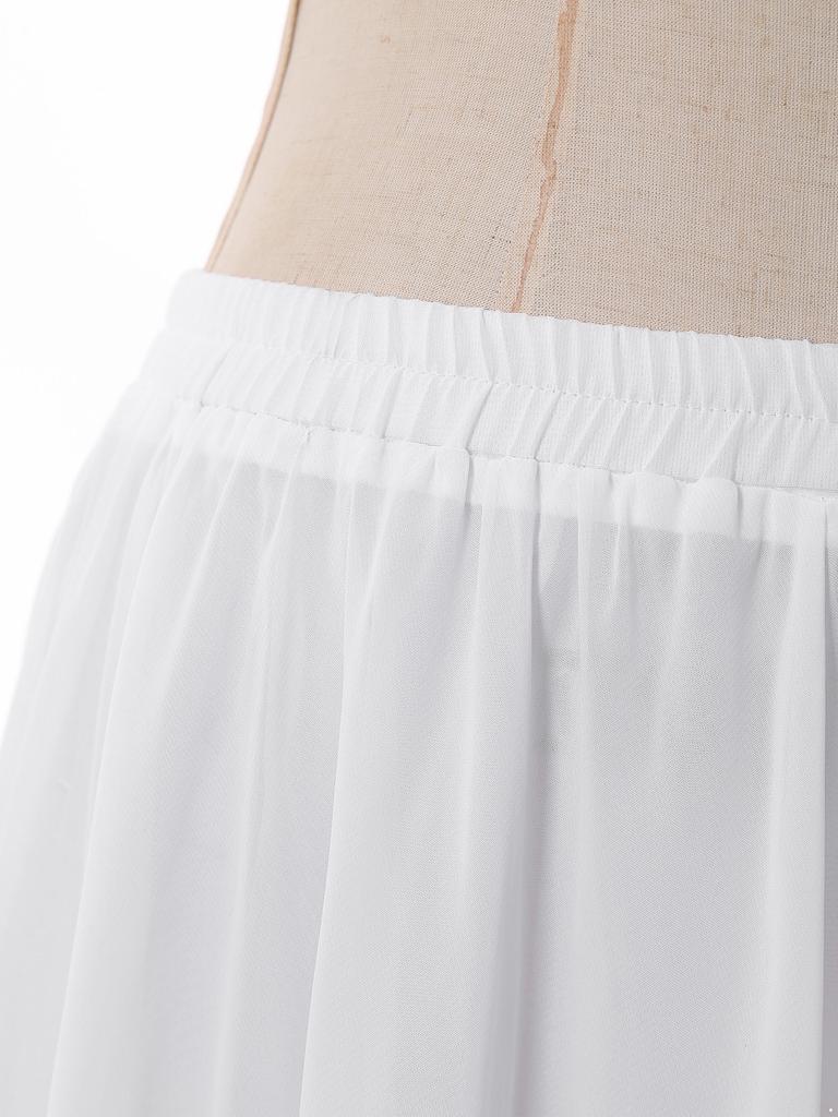 Gonna Chiffon Danza del Ventre da Donna Vita Elastica Volant a Cascata Spacco Laterale Costume da Ballo Svasato
