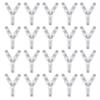 Y Shaped Splitter Water Pipe Hose Connector Universals Plastic Drainage Splitter Connector Joint Aquarium Parts