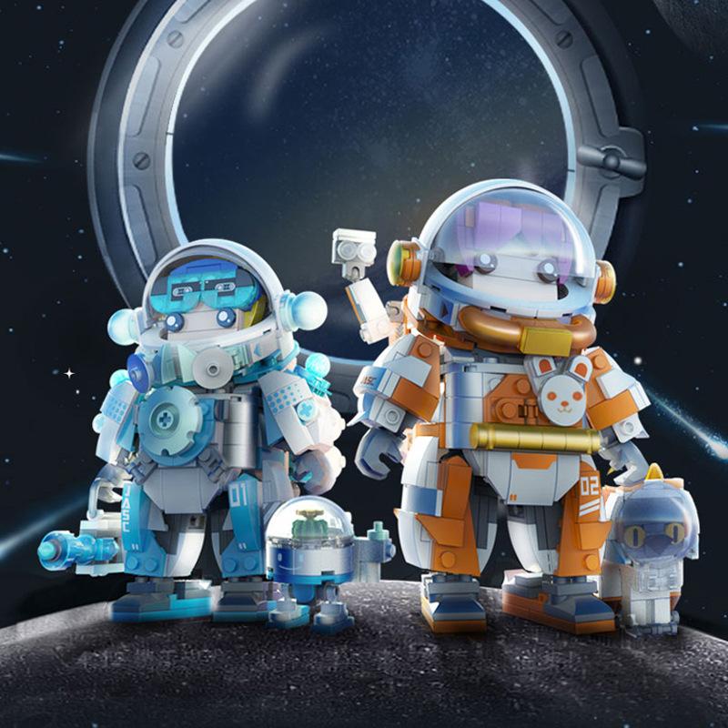 Dawn Astronauts, Space Tide Play, Educational Assembled, Building Blocks Toys