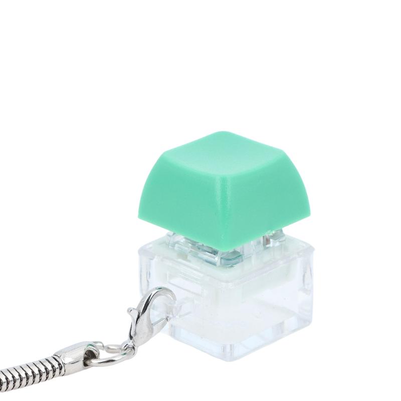 Mini Mechanical Keyboard Fidget Keychain Stress Relief Clicker Toy Portable Finger Press Sensory Toy Keyring Bag Pendant Decor