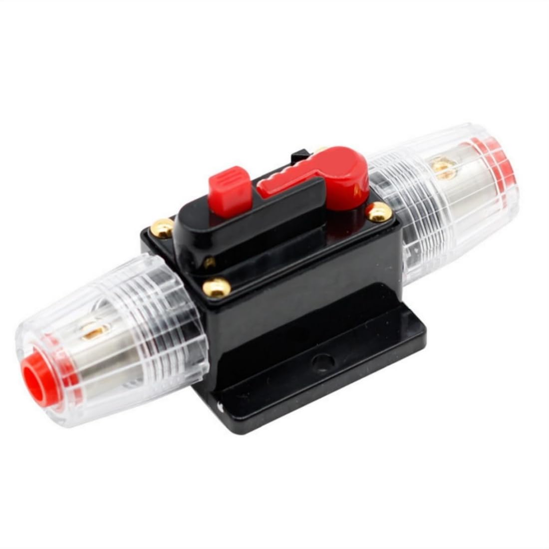 

150 Amp Circuit Breaker with Manual Reset, 12-48 Volt DC, 0-8 Gauge Trolling Motor Car Stereo Audio Inline Fuse Block Holders Inverter for Automotive CB-1-30A