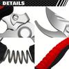 WISEUP Garden Scissors Grafting Tool Fruit Tree Pruning Shears Hand Gardening Plant Scissor Branch Pruner Trimmer Tools