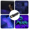 Ultraviolet Flashlight Zoomable UV Detection Lamp Waterproof LED Flashlight 300‑395nm Wavelength