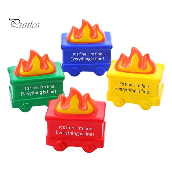 

4 шт. мяч для снятия стресса в виде пламени мусорного контейнера, портативная позитивная пылающая игрушка для сдавливания мусорного контейнера для детей и подростков, успокаивающая игрушка для сдавливания мусорного контейнера для детей и подростков 4pcs