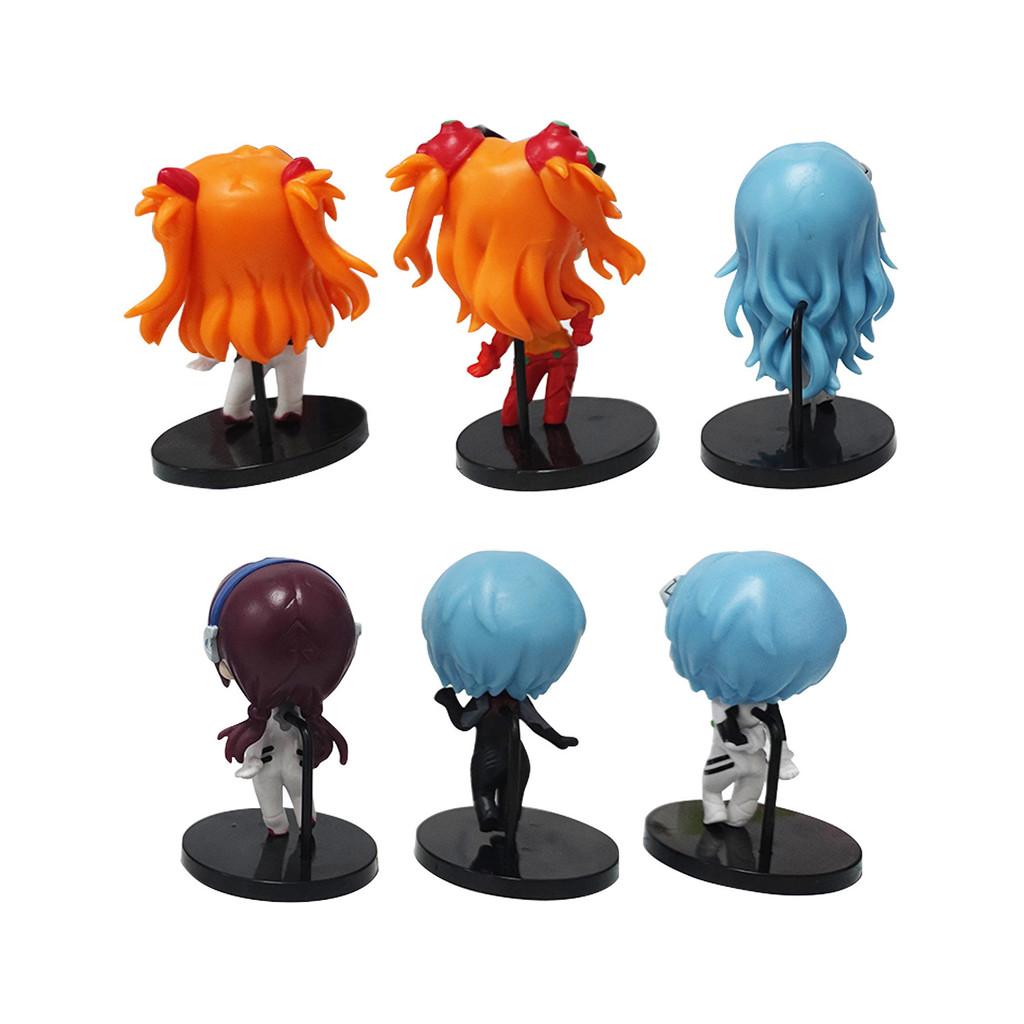 New Century Evangelion Anime Girl Figure Set Pvc Collectible Toy For Cake Decor