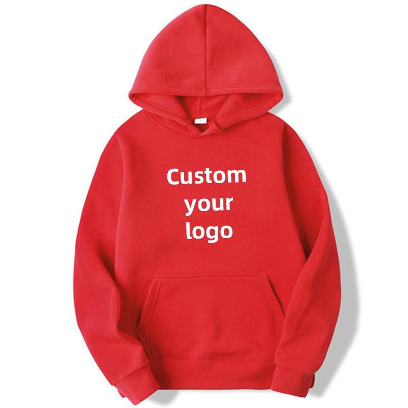 Men and Women DIY10 Printed Hooded Sweatshirt Loose Pullover Spring Autumn Winter Cotton Customize your logo Hoodie (S-4XL)