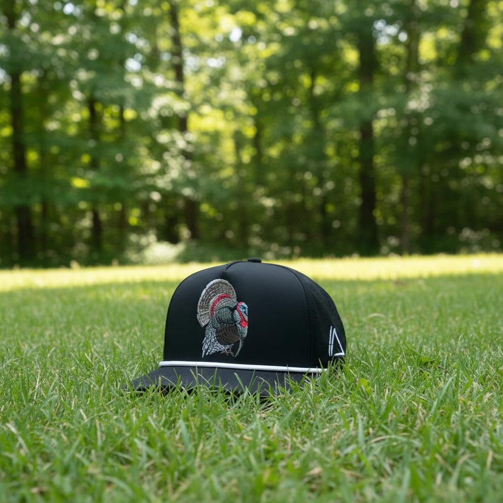 OEM Custom 5-Panel Twill Fabric 100% Polyester Breathable Waterproof Unisex Golf Hat Single Breasted Buckle Logo Embroidery One Size чёрный