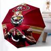 Printed San Francisco 49ers LOGO Folding Umbrella,Outdoor,Leisure,And Travel Umbrella,Durable Umbrella Fabric,Birthday And Holiday Gift