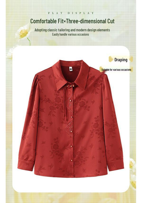 Stylish Summer Cardigan: Loose, Solid Color, Plus Size, Seven-Sleeved Top for Mid-aged and Elderly Women