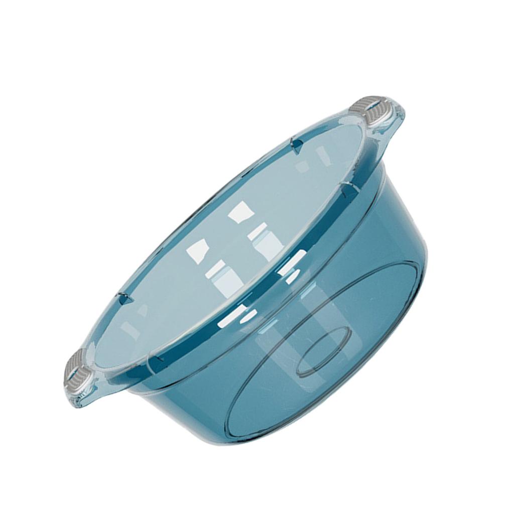 Bacinella in Plastica per Lavaggio Piatti con Manici Lavapiatti da Cucina Vasca Portatile per Piatti per Uso Domestico Bagno Cucina