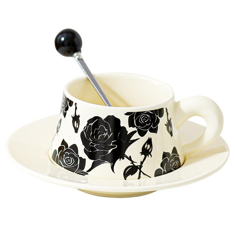 Creative Office Worker Afternoon Tea Coffee Cup Saucer Set Ceramic Cup High End Sense Housewarming Wedding Socks Gift Cup