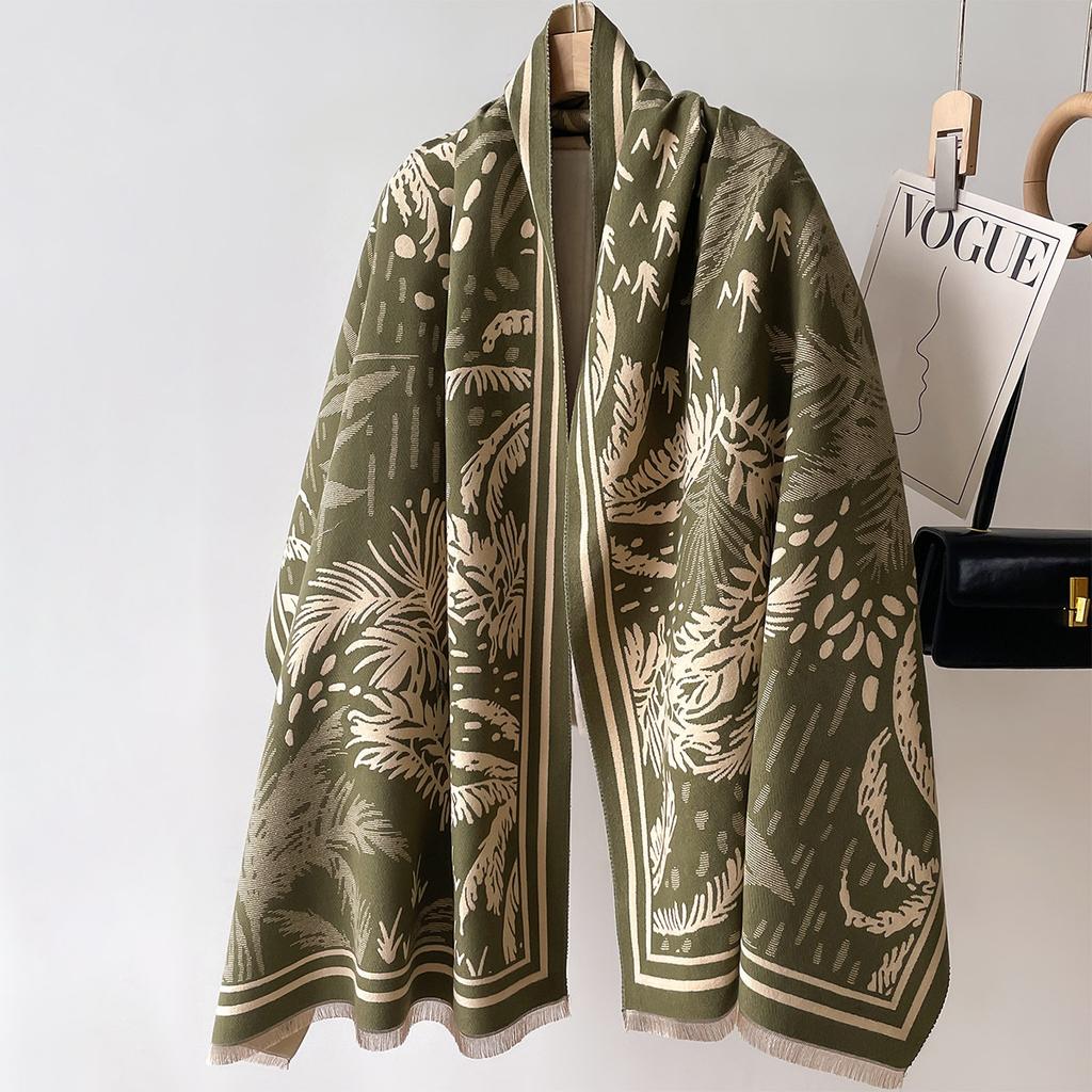 Fashion Luxury Women Winter Scarf Warm Soft Imitation Cashmere Shawls Outdoor Travel Blanket Pashmina Wraps