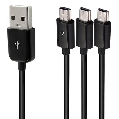 1M 3v1 USB A Male 1 na 3 USB 5pinový Mini USB Datový Nabíjecí Y Rozbočovací Kabel