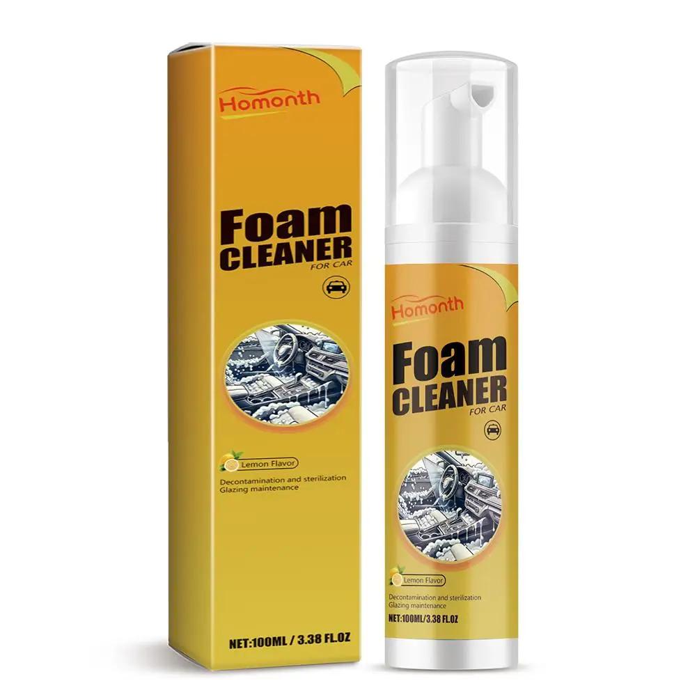 

Автомобильный пенный очиститель с нейтральным pH, спрей для очистки салона автомобиля, для очистки кожаных и тканых сидений, очиститель салона автомобиля U6V8 белый