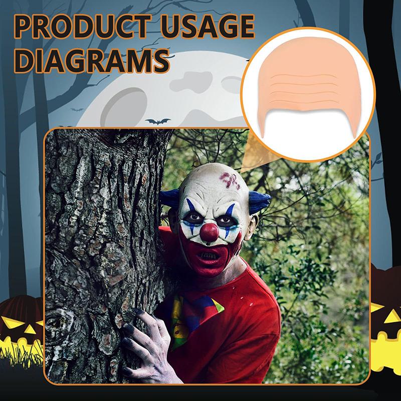 1/2/4Pcs Latex Bald Cap Set For Adults Bald Cap Fancy Dress Cosplay Hat Wig Cap Fake Bald Wig Costume Accessory For Stage Plays