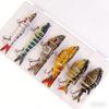 6Boxed Lure Set5PCSMulti-section Fish-shaped Bionic Bait, Soft Bait and Hard Bait, Suitable for Both Freshwater and Saltwater, P
