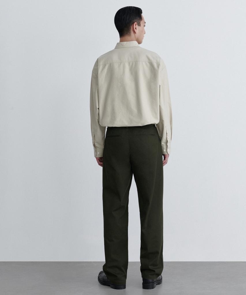 MUSINSA STANDARD Reverse One-Tuck Regular Fit Chino Pants [Khaki]