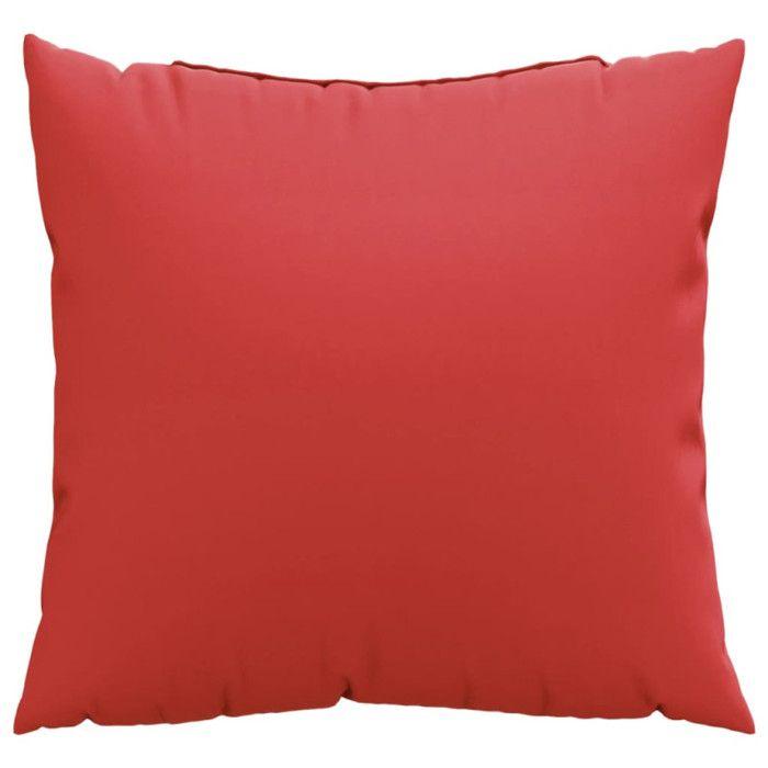 VidaXL Sofa Cushions Set of 4 Red 50x50 Cm Fabric 360387