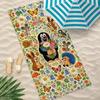 Cartoon T-The Little Mole Towel Towel Beach Towel, Quick Drying Absorbent Bath Towel for Swim,Gym,Camping,Outdoor Hot