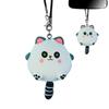 Cat Charm For Car Cute Kitten Car Rearview Pendant Car Rearview Pendant Decoration Car Hangable Resin Kitten Accessories