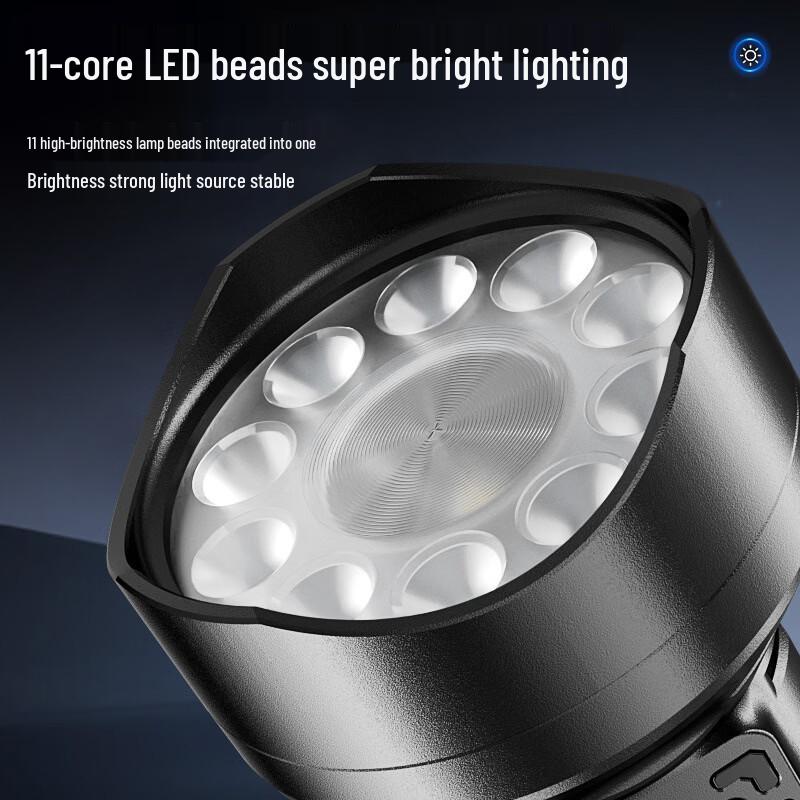 S16 Smart Display Rechargeable Outdoor Flashlight