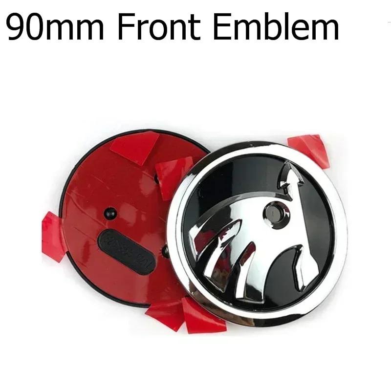 ACRVPF1 ABS Car Front Rear Emblem for SKODA Rapid Fabia 1 2 Karoq Yeti Superb Vision Octavia A7 RS Decals Trunk Logo Sticker Accessories