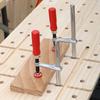 Allsome 120-300mm Wood Handle Guide Rail Clamps with Screw Action Arm  for Woodworking MFT Table and Cutting Track