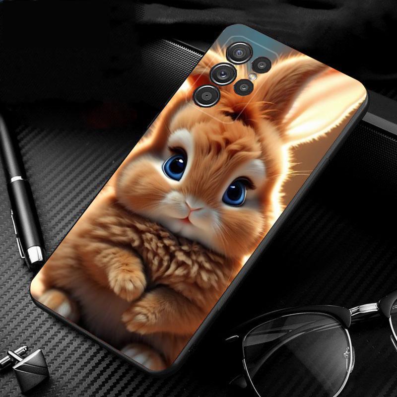 Phone Case For Samsung Galaxy S26 S25 S24 S23 S22 S21 Ultra S24 S23 S22 S21 S25 Plus S24 FE Rabbit Animal