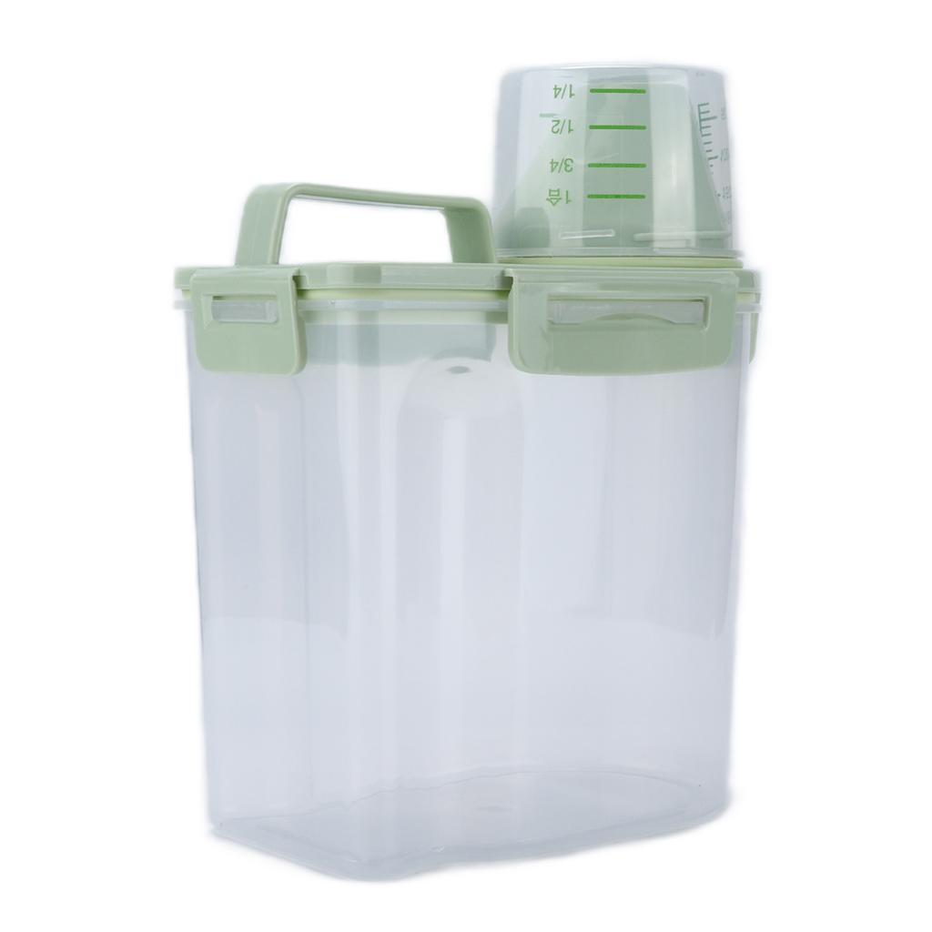 Pet Food Container Waterproof and Moisture Proof Dog Food Storage Tank with Lid and Measuring Cup