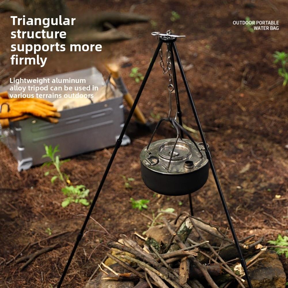 Hanging Pot Camping Tripod Cookware Cooking Pot Tripod Durable Campfire Tripod Grill Accessories