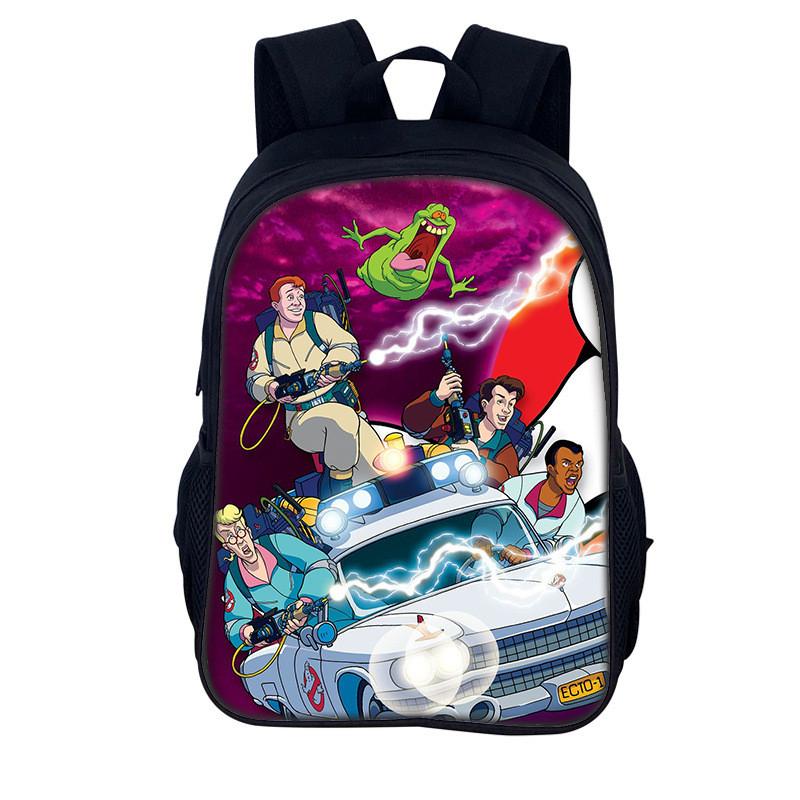 Ghostbusters 3d Print Kids Backpack With Nylon Material For School And Daily Use