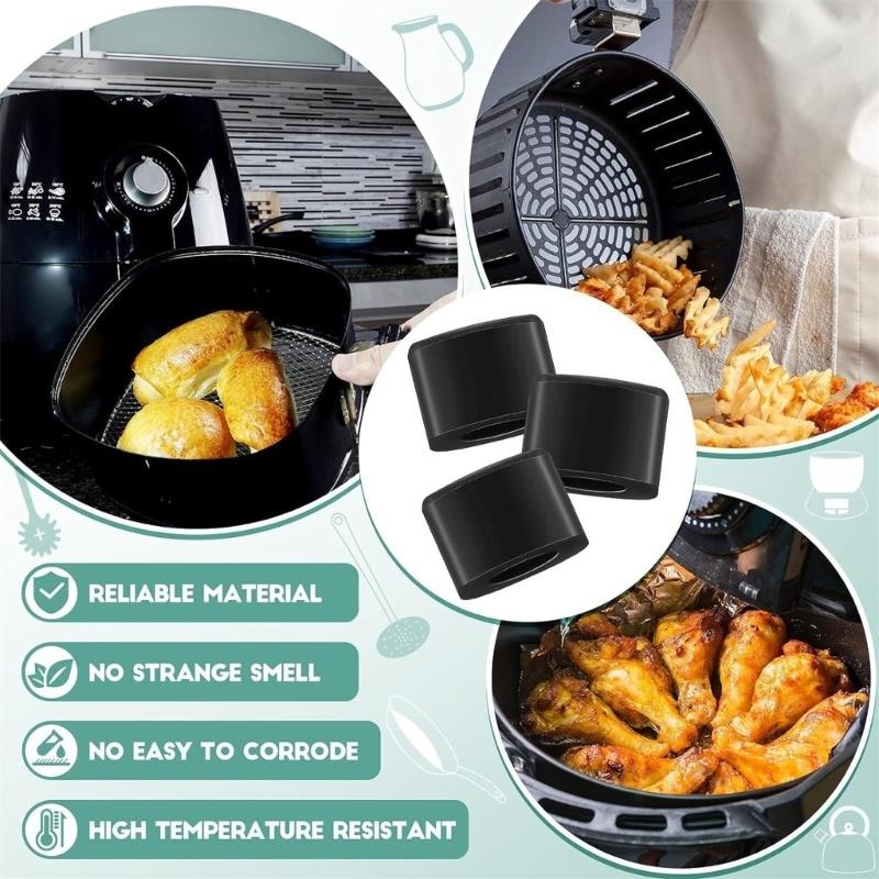 20Pcs Air Fryers Component Protectors Air Fryer Tray Feet Bumpers Air Fryer Bumpers Corner Protectors Air Fryer Bumpers