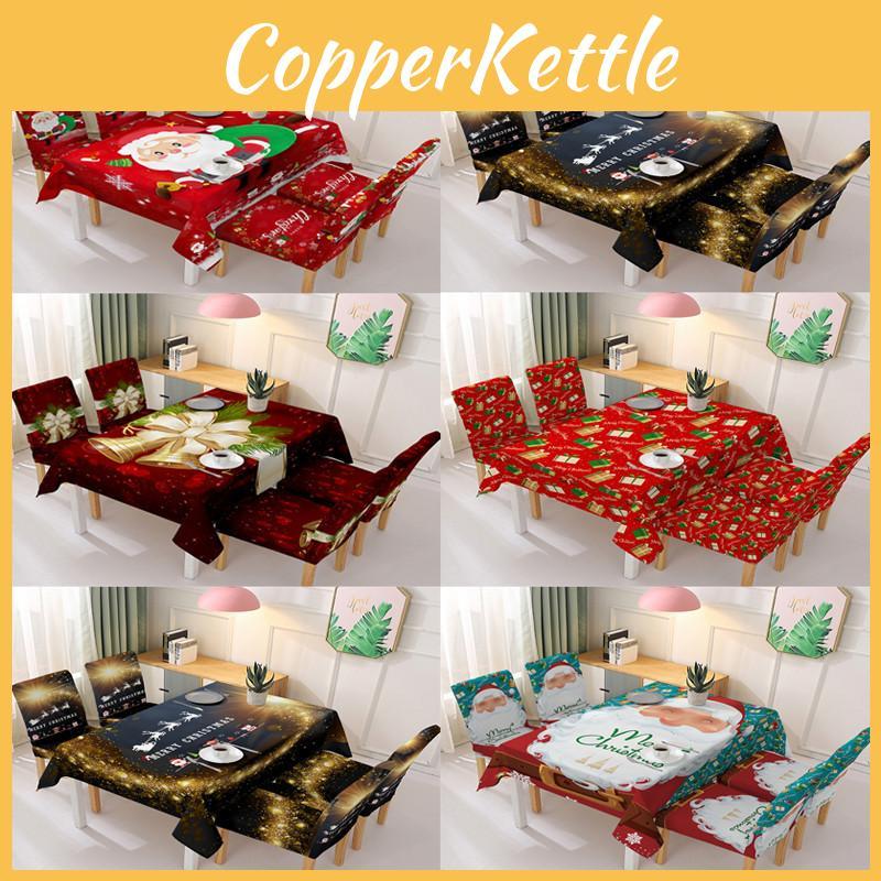 Beautifully Designed Christmas Tablecloth And Chair Cover For Dining Room Decor