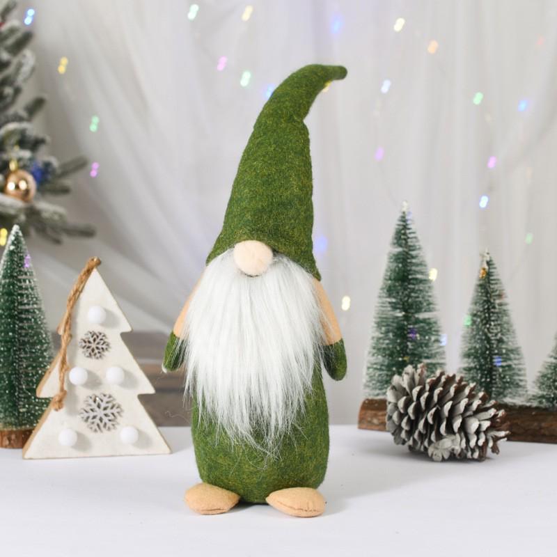 Faceless Santa Claus Christmas Ornaments for Shop Window Display