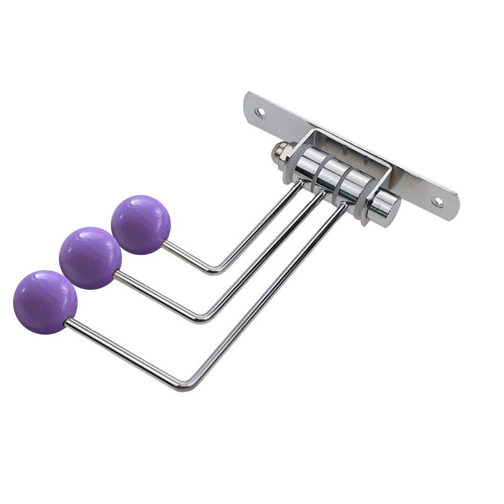 

3 Крючка Вращающийся Крючок Металлическая Подвесная Стойка Портативная Настенная Вешалка Настенное Хранение purple 3 hooks