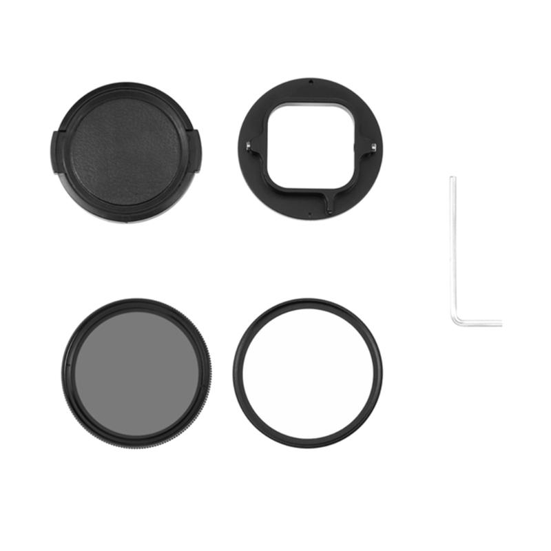 

52mm UV ND2-400 Filter with Adapter Ring Aluminum Alloy Frame ND UV Lens Filter Set for 11 Black/Hero10 Black/Hero9
