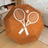 1PC Tennis Racket Pattern Small Travel Compact Windproof Umbrella, Automatic Folding Umbrella, Automatic Open/Close ,Gift-88
