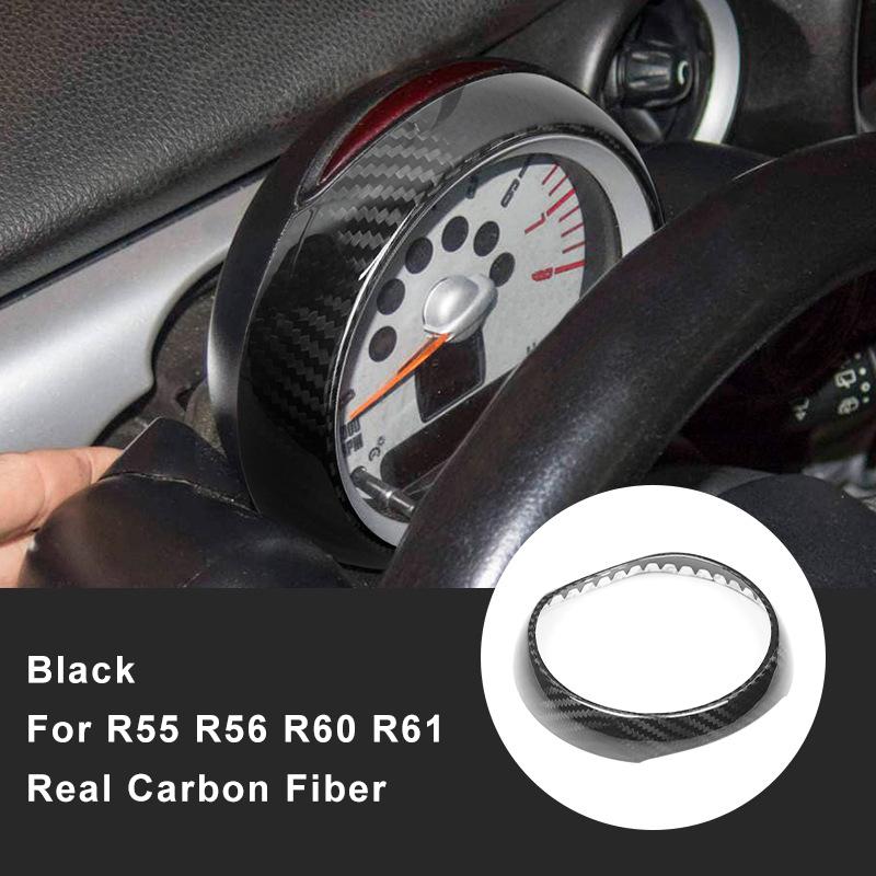 BGC1 For MINI R55 R55 R60 R61 Countryman Car Tachometer Carbon Fiber Decoration Cover Interior Modification Sticker Accessories