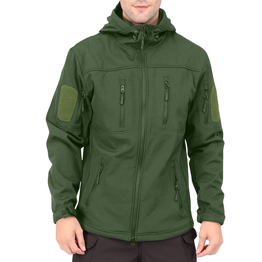 Men's Winter Solid Color Jackets Men's Fashion Trend Jackets Breathable Windproof Jackets Outdoor Sports Jackets