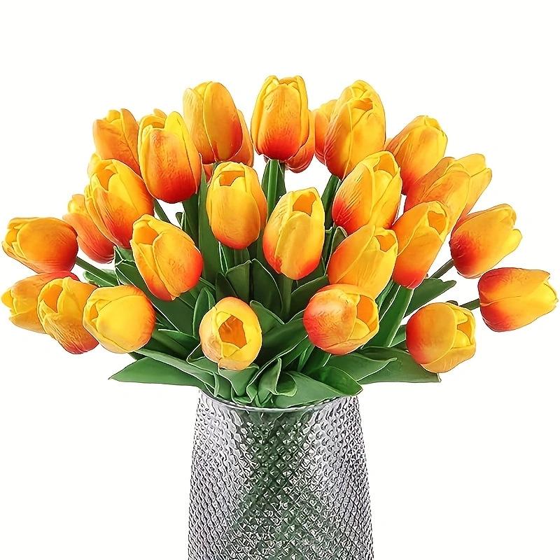 Künstliche Tulpen Blumen Echt-Touch Tulpen für Dekoration Fake Tulpen Blumengestecke Künstliche Faux Tulpen Dekor für Tisch Wohnkultur