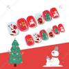 24 Pezzi Unghie Finte Serie Natale 3 Modelli Manicure Regalo per Bambino Pre-applicate Neve Finta DIY Arte Decorazione.