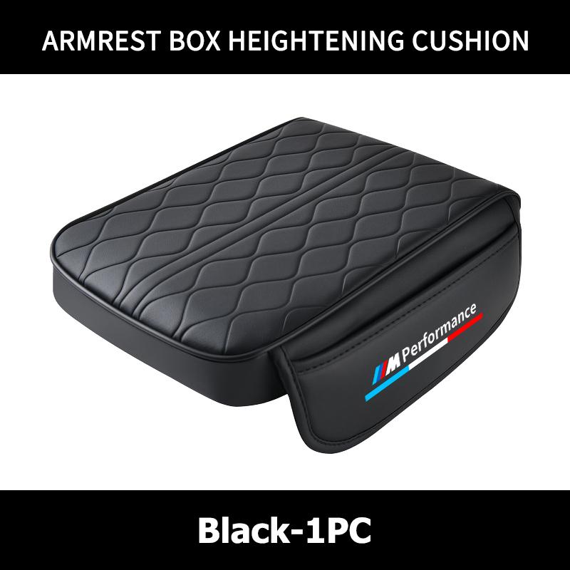 FA5Leather Car Armrest Heighten Pad Thicken Armrest Box Storage Pocket For BMW M3 M5 M6 Performance X1 X2 X3 X4 X5 M F01 Alpina F20