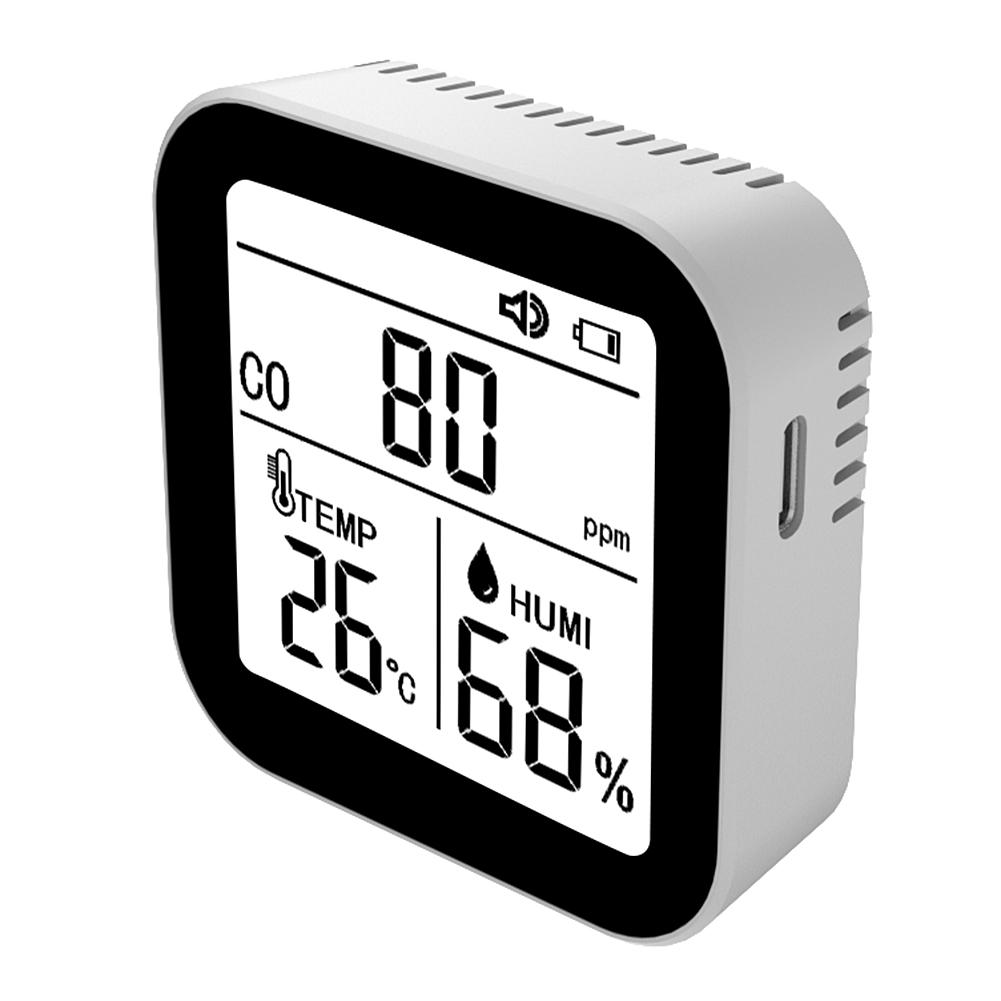 3-in-1 Portable Carbon Monoxide Detector Alarm Function CO Temp Humidity Detector CO Monitor for Camping Travel Car RV Vehicle China Mainland