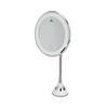LED Makeup Mirror 10x Magnification Adjustable Brightness Three Light Colors Suction Cup Design Makeup Mirror