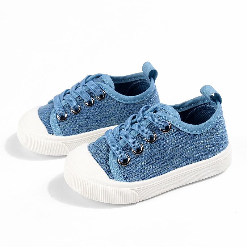 

Boys Canvas Shoes, Girls Casual Shoes, Breathable Soft-soled Shoes, Versatile Shoes 27 синій