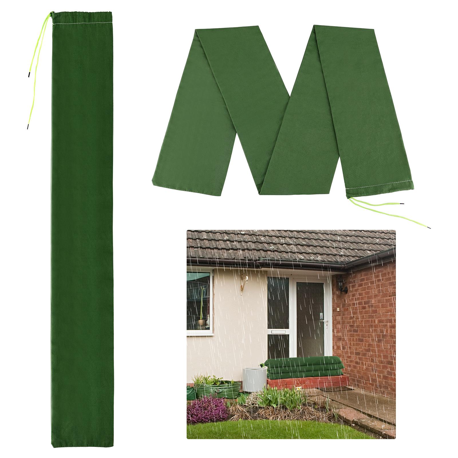 Outsideworld Unisex Green Long Sandbag Canvas Flood Prevention Sand Bag With Elastic Band For Heavy Rain Water Hurricane