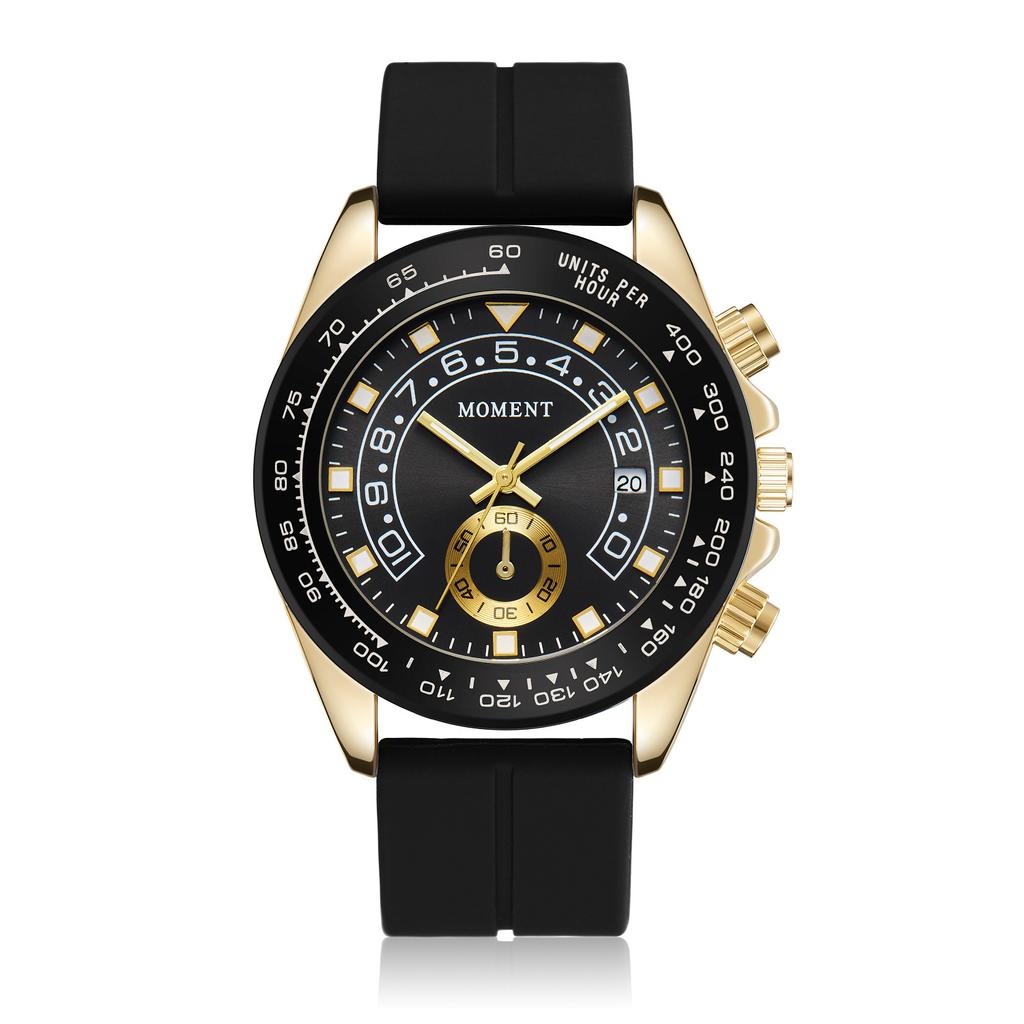 Men's Quartz Watch Silicone Multifunctional Business Men's Watch