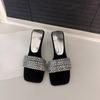 Kristallabsatz Pantoffeln Damen Elegante Absatzschuhe Frau Sandalen Sommer 2026 Party Luxus Slides Neuer Trend Elegant Mujer Zapatos