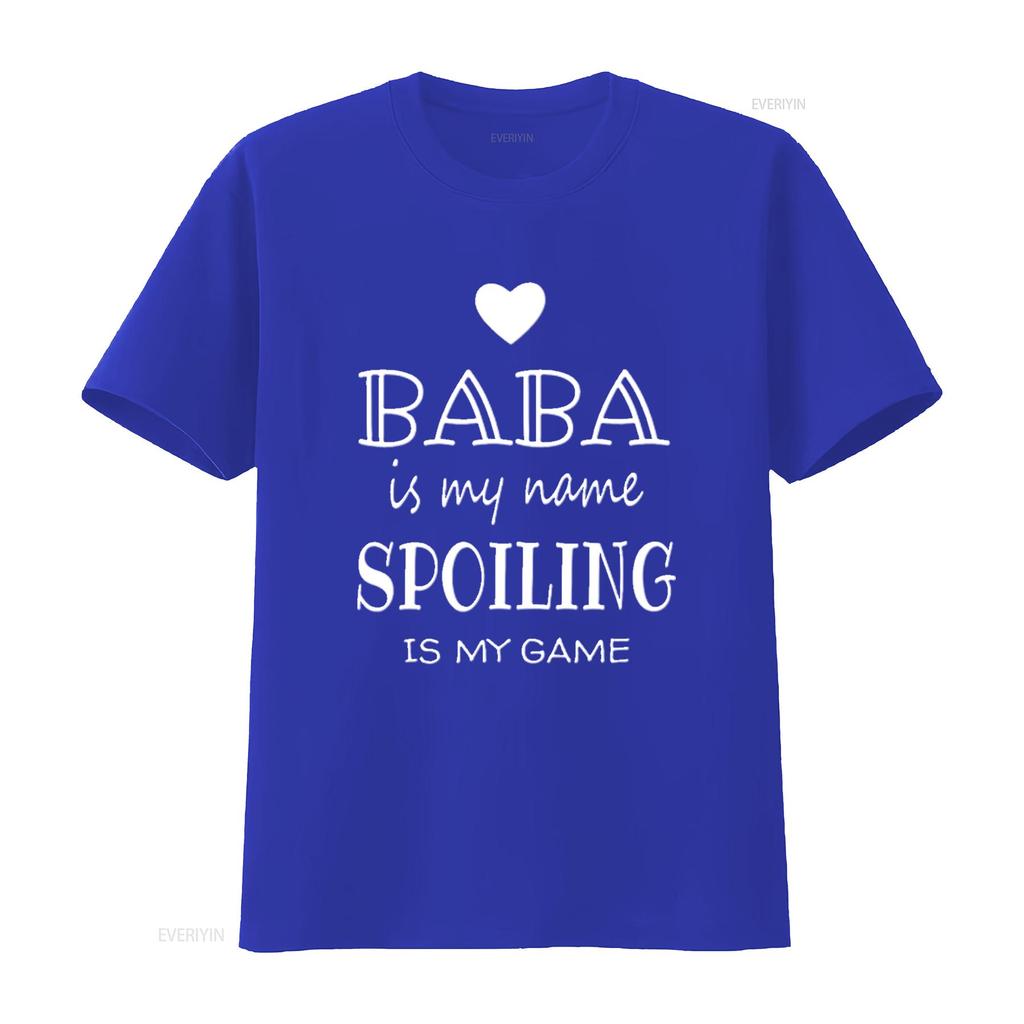 Mens Baba Is My Name Funny s For Grandma T Shirt Black X Large vintage Washed Breathable Top For Everyday Wear Slightly