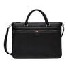 Design Zipper Closure Leather Briefcase Men Briefcase Black 6301126